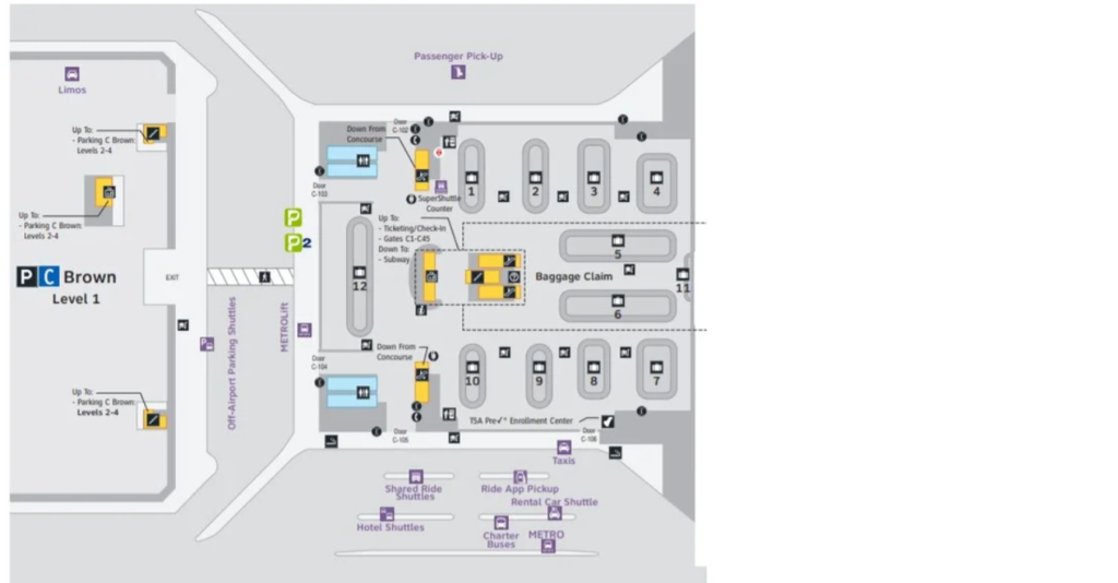IAH Airport Terminal C Map 2