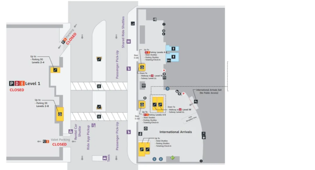 IAH Airport Terminal E Map 2